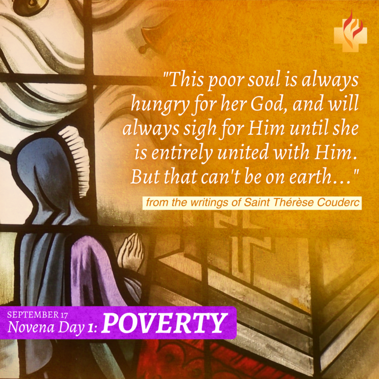 17 September | Novena Day 1: Poverty