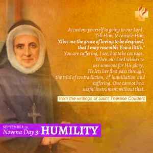 19 September | Novena Day 3: Humility