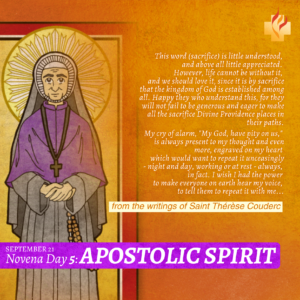 21 September | Novena Day 5: Apostolic Spirit