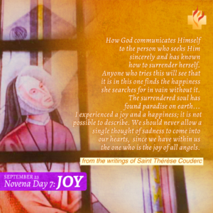 23 September | Novena Day 7: Joy